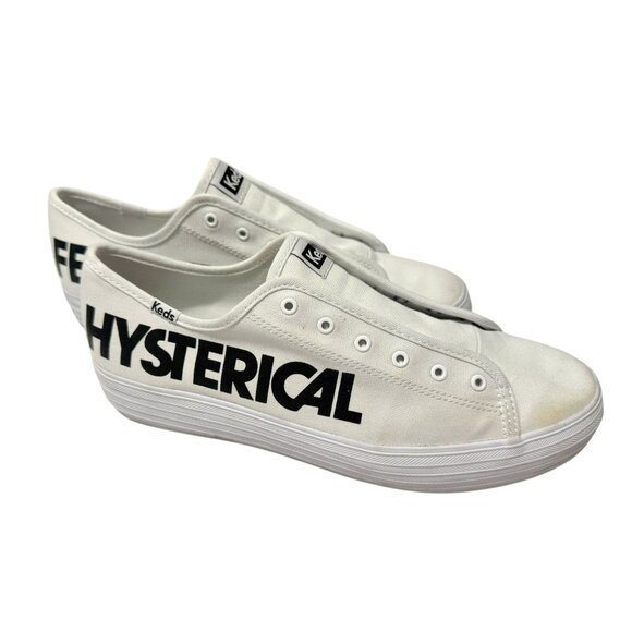 Keds X Rachel Antonoff HYSTERICAL FEMALE Ltd Edition Platform Sneakers Size 10 - Picture 4 of 9